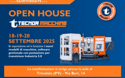 Vega all’Open House di Tecnor Macchine, 18-20 settembre a Trivolzio