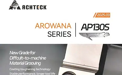 Achteck lancia AP130S: il nuovo inserto per scanalature in superleghe con coating rinforzato