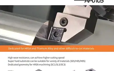 Achteck presenta AP010S: il grado PVD ad alte prestazioni per la tornitura di superleghe termoresistenti