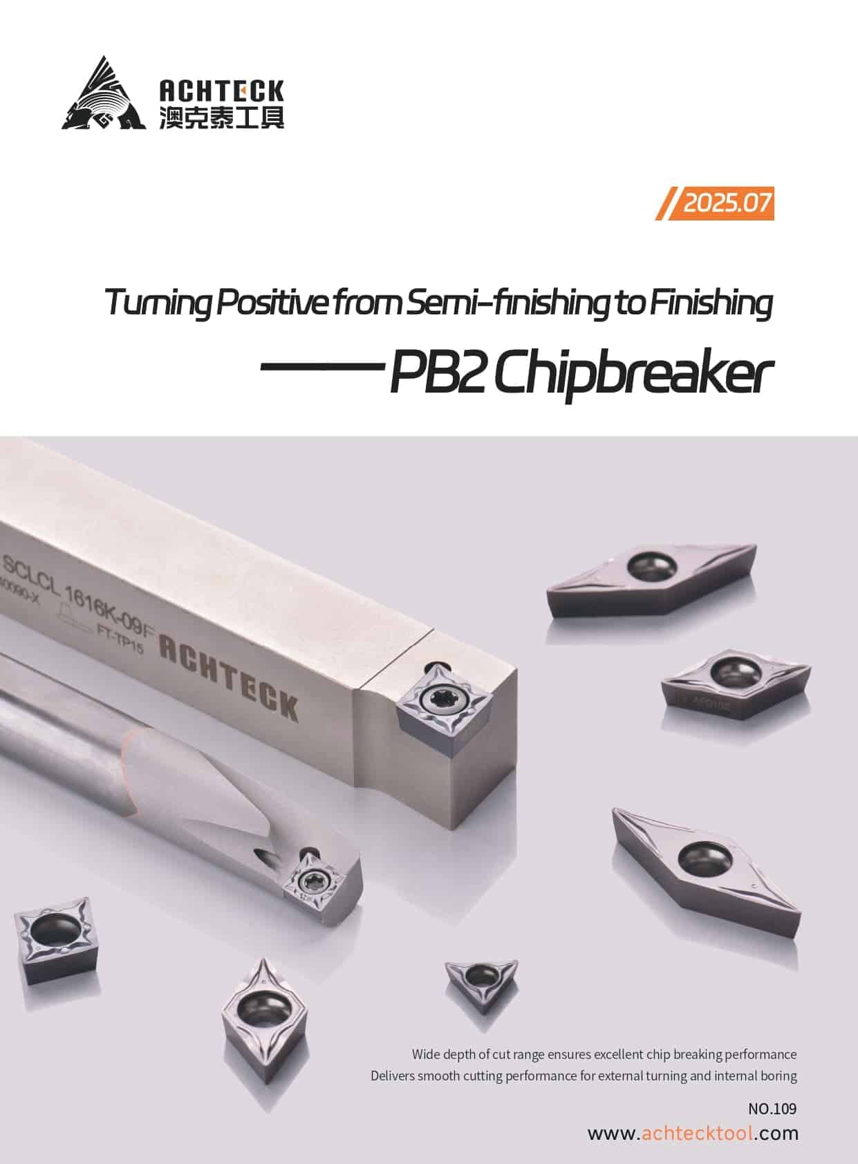 Achteck sviluppa PB2: il rompi-truciolo positivo universale da semi-finitura a finitura