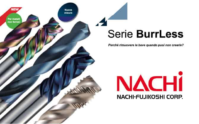 NACHI amplia la gamma BurrLess: nuove soluzioni per alluminio e maschiatura profonda